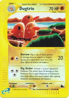 Dugtrio Reverse Holo 52