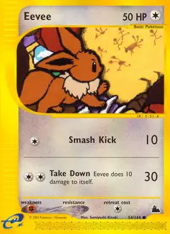 Eevee, Skyridge #54 Pokémon card
