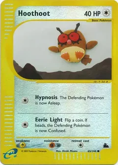 Hoothoot Reverse Holo 65