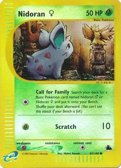 Nidoran F Reverse Holo 81