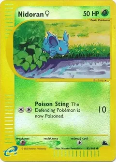 Nidoran F Reverse Holo 82
