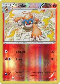 Monferno Reverse Holo 19