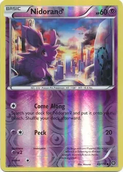 Nidoran M Reverse Holo 43