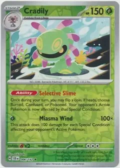 Cradily Reverse Holo 006