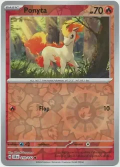 Ponyta Reverse Holo 019