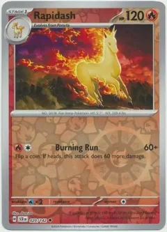 Rapidash Reverse Holo 020