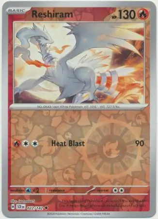 Reshiram Reverse Holo