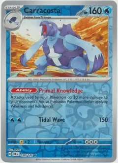 Carracosta Reverse Holo 038