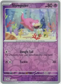 Slowpoke Reverse Holo 057