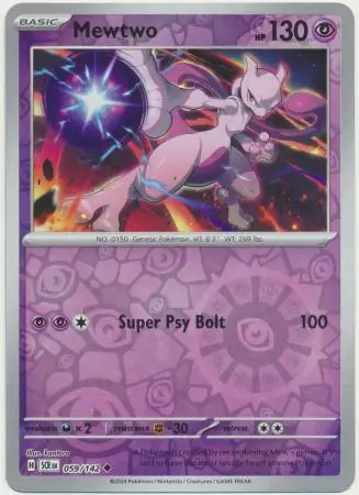 Mewtwo Reverse Holo