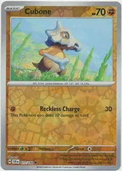 Cubone Reverse Holo 072