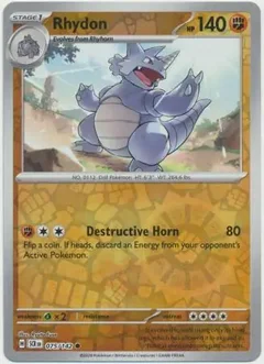 Rhydon Reverse Holo 075