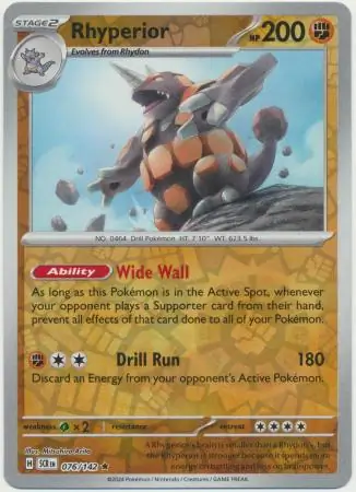 Rhyperior Reverse Holo