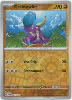 Crabrawler Reverse Holo 087