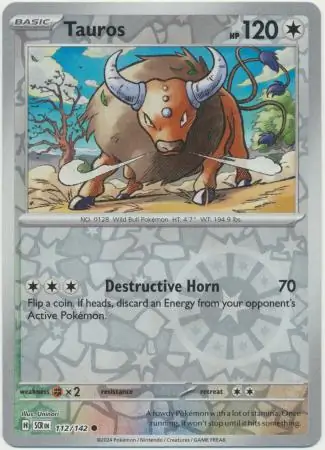 Tauros Reverse Holo