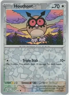 Hoothoot Reverse Holo 114
