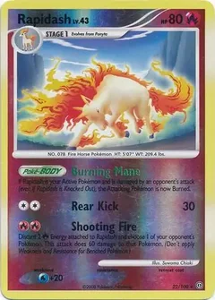 Rapidash Reverse Holo 22