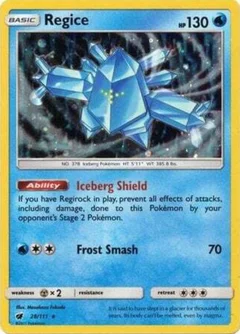 Regice Cosmos Holo 28