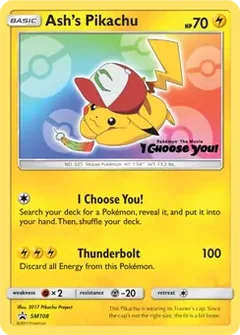 Ash's Pikachu SM108