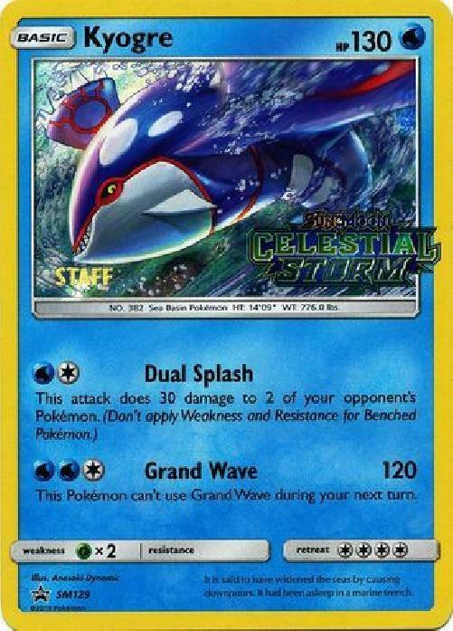 Kyogre Prerelease Staff