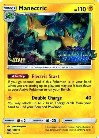 Manectric Prerelease Staff