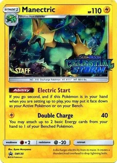 Manectric Prerelease Staff SM130