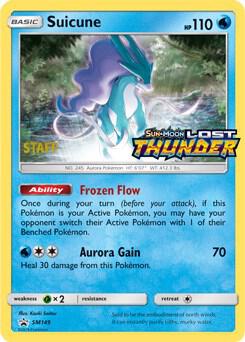 Suicune Prerelease Staff