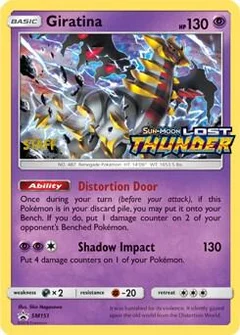Giratina Prerelease Staff SM151