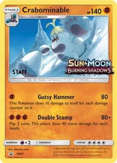 Crabominable Prerelease Staff SM47
