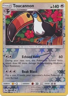Toucannon Reverse Holo 108