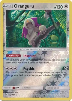 Oranguru Reverse Holo 113