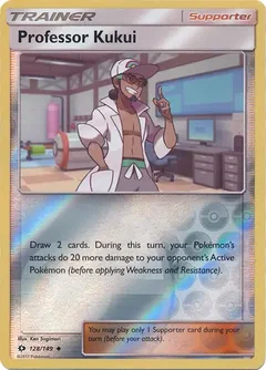 Professor Kukui Reverse Holo 128