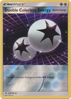Double Colorless Energy Reverse Holo 136