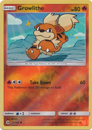 Growlithe Reverse Holo