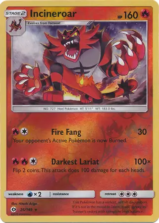 Incineroar Reverse Holo