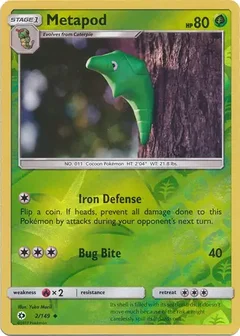 Metapod Reverse Holo 2