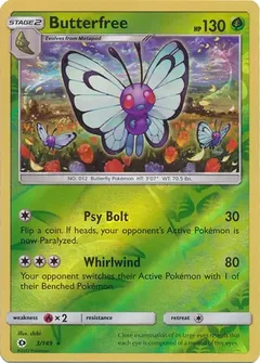 Butterfree Reverse Holo 3