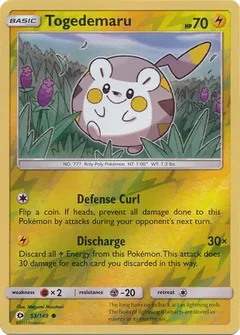 Togedemaru Reverse Holo 53