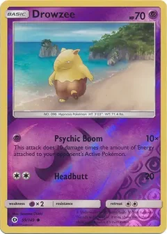 Drowzee Reverse Holo 59