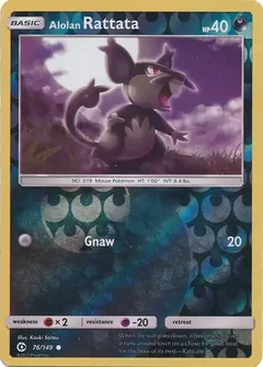 Alolan Rattata Reverse Holo 76
