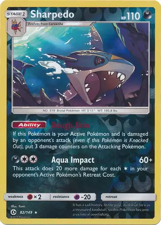 Sharpedo Reverse Holo