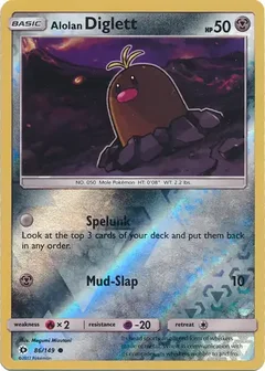 Alolan Diglett Reverse Holo 86