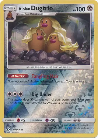 Alolan Dugtrio Reverse Holo