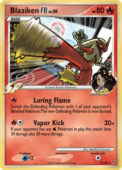 Blaziken FB Holo, Supreme Victors #2 Pokémon card