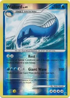 Wailord Reverse Holo 47