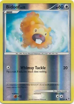 Bidoof Reverse Holo 91