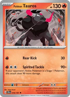 Paldean Tauros 018