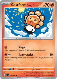 Castform Sunny Form 020