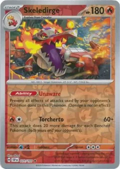 Skeledirge Reverse Holo 031