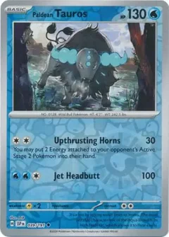 Paldean Tauros Reverse Holo 039